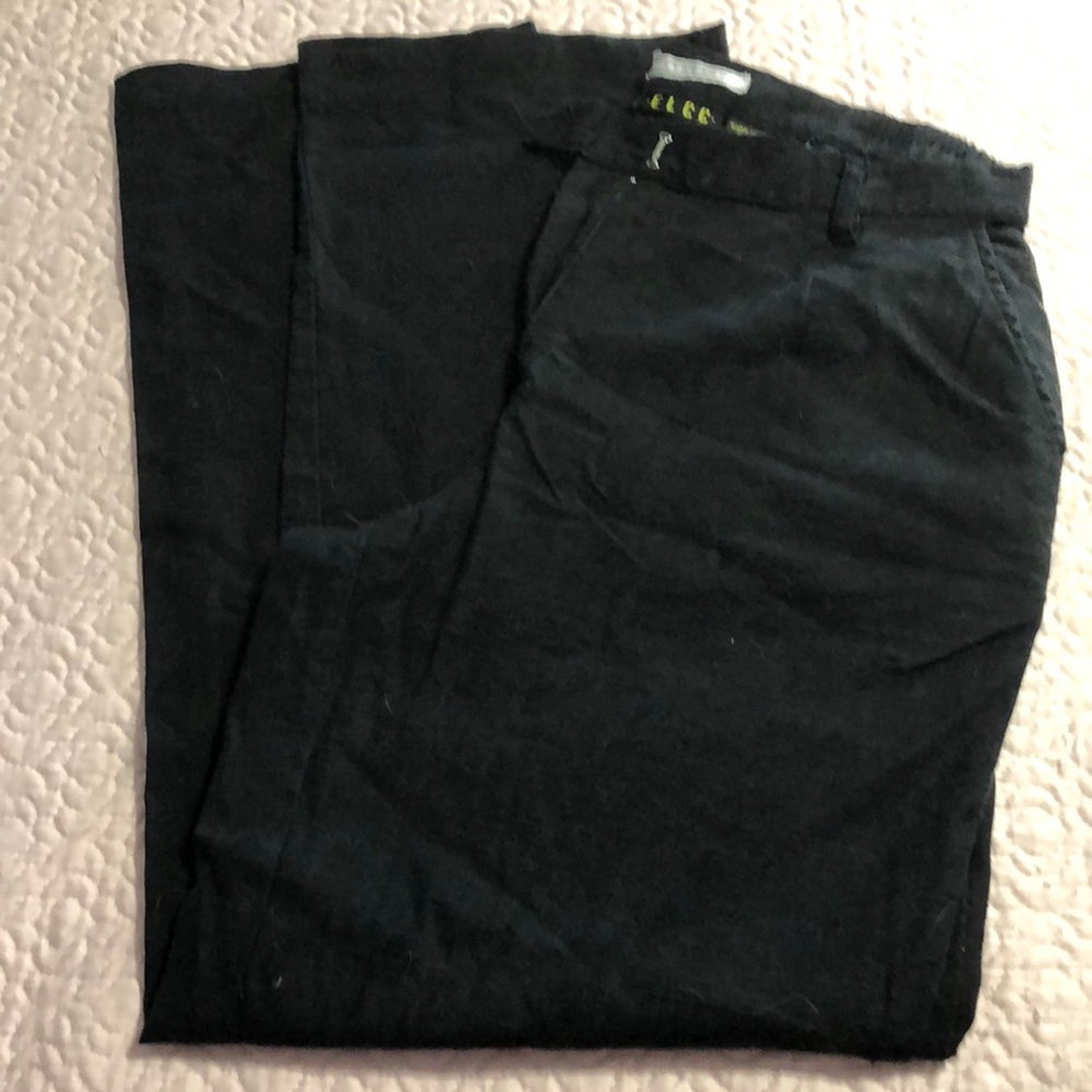 Black ELCC Slacks-linen/rayon/spandex. Sz Med